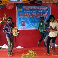 Parai Boys dancing with local drum set